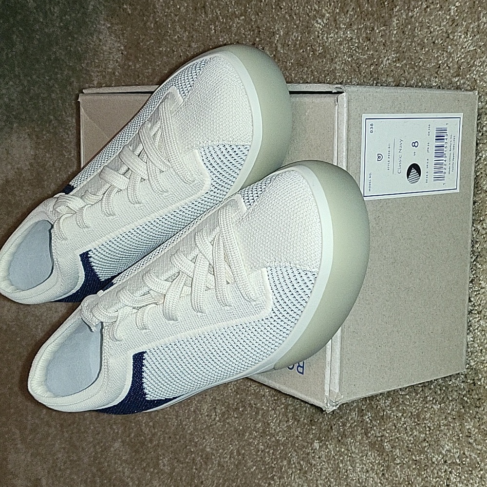 Rothy's Blue and White Casual Sneakers
